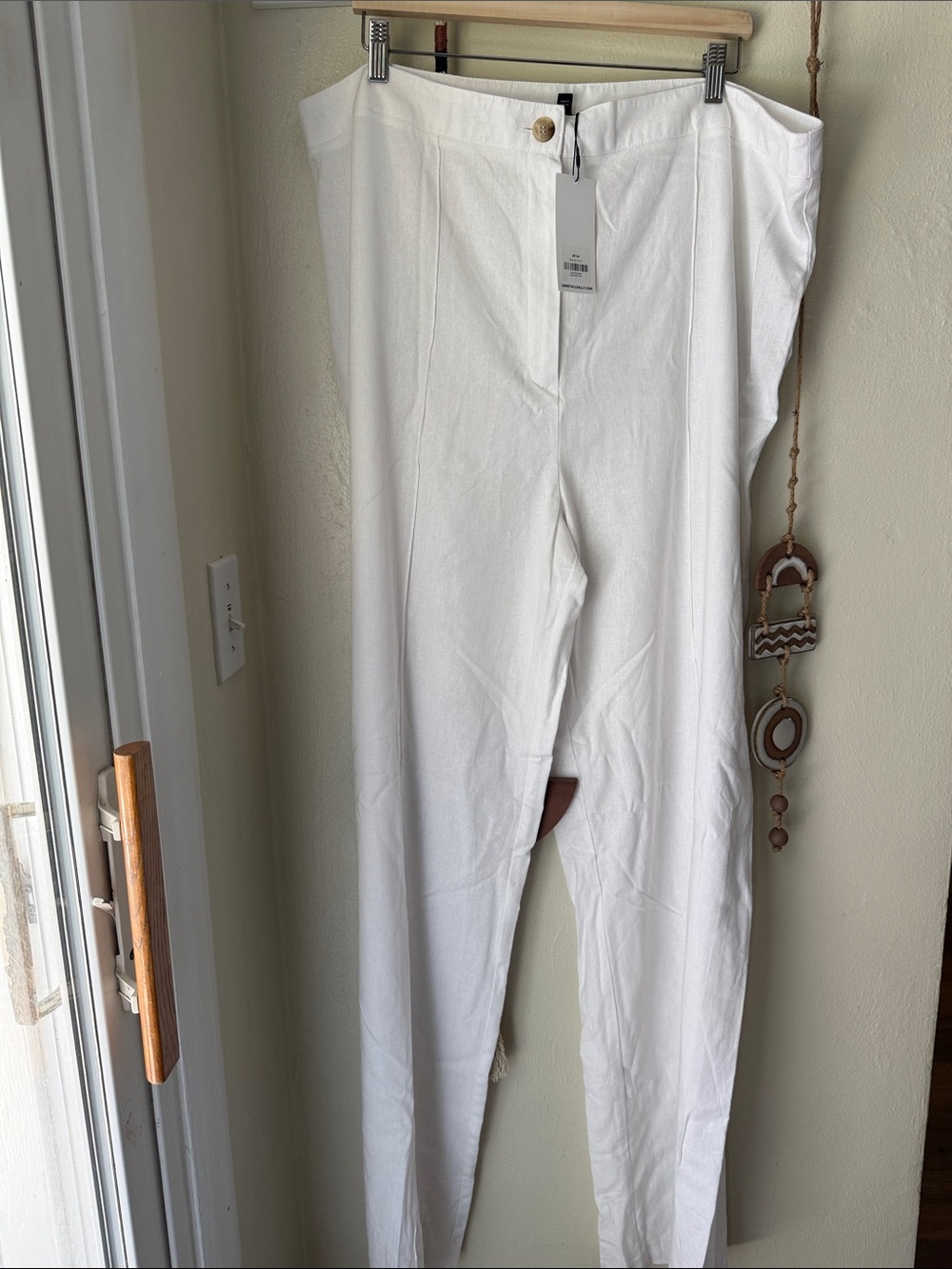long tall sally White High-Rise Skinny Pants